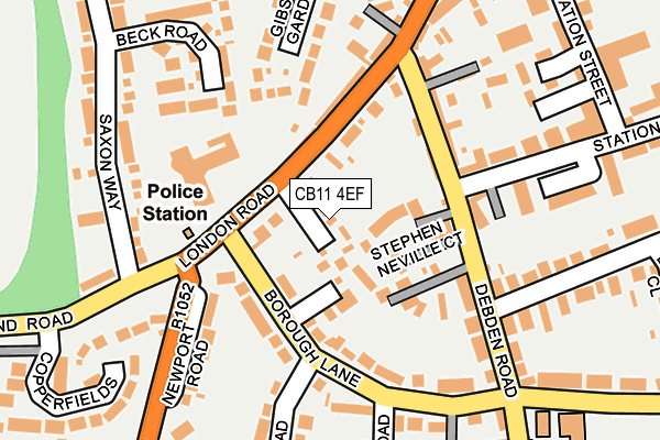CB11 4EF map - OS OpenMap – Local (Ordnance Survey)