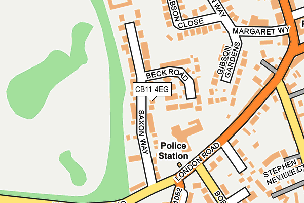 CB11 4EG map - OS OpenMap – Local (Ordnance Survey)