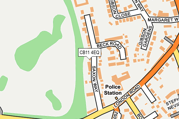 CB11 4EQ map - OS OpenMap – Local (Ordnance Survey)