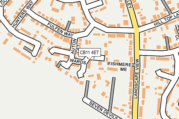 CB11 4ET map - OS OpenMap – Local (Ordnance Survey)