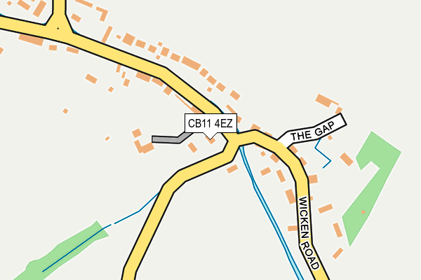 CB11 4EZ map - OS OpenMap – Local (Ordnance Survey)