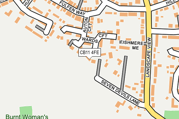 CB11 4FE map - OS OpenMap – Local (Ordnance Survey)