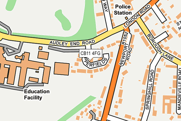 CB11 4FG map - OS OpenMap – Local (Ordnance Survey)