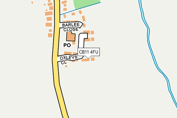 CB11 4FU map - OS OpenMap – Local (Ordnance Survey)