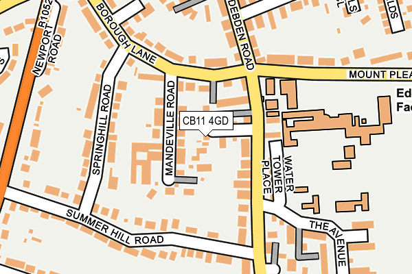 CB11 4GD map - OS OpenMap – Local (Ordnance Survey)