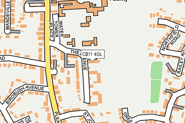 CB11 4GL map - OS OpenMap – Local (Ordnance Survey)