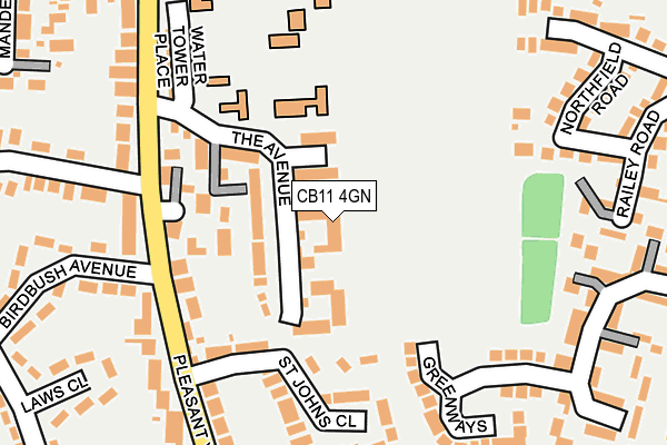 CB11 4GN map - OS OpenMap – Local (Ordnance Survey)