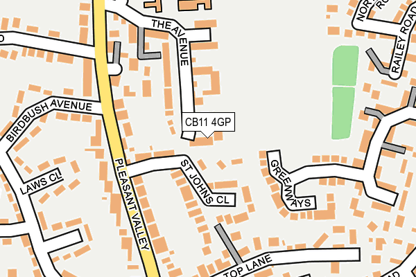 CB11 4GP map - OS OpenMap – Local (Ordnance Survey)