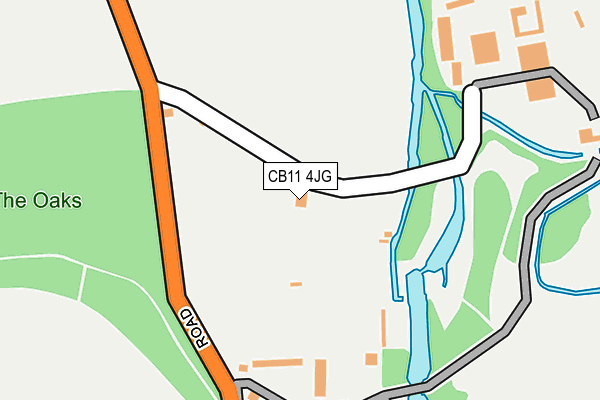 CB11 4JG map - OS OpenMap – Local (Ordnance Survey)