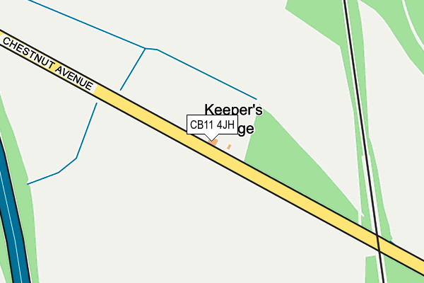 CB11 4JH map - OS OpenMap – Local (Ordnance Survey)