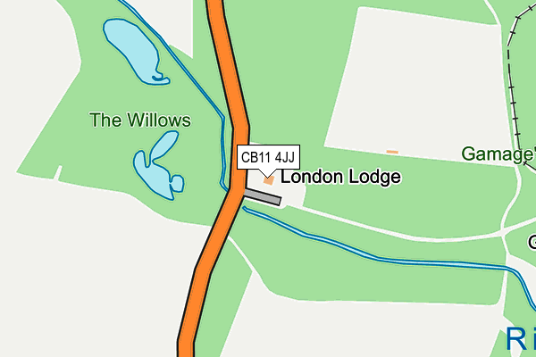 CB11 4JJ map - OS OpenMap – Local (Ordnance Survey)