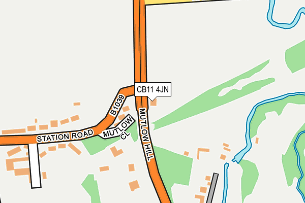 CB11 4JN map - OS OpenMap – Local (Ordnance Survey)