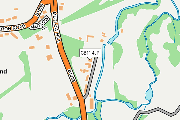 CB11 4JP map - OS OpenMap – Local (Ordnance Survey)