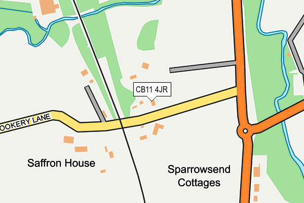 CB11 4JR map - OS OpenMap – Local (Ordnance Survey)