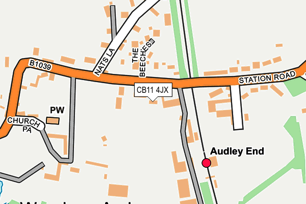 CB11 4JX map - OS OpenMap – Local (Ordnance Survey)