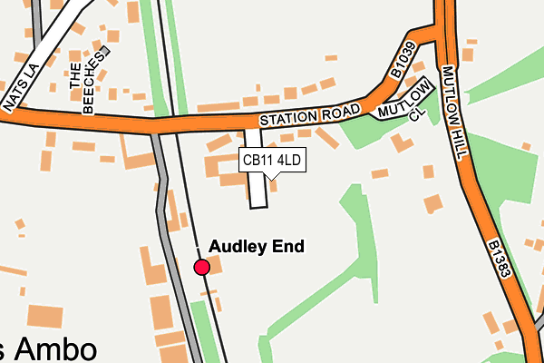 CB11 4LD map - OS OpenMap – Local (Ordnance Survey)