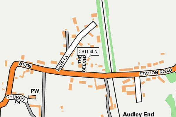 CB11 4LN map - OS OpenMap – Local (Ordnance Survey)