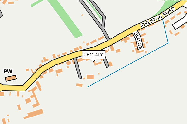 CB11 4LY map - OS OpenMap – Local (Ordnance Survey)