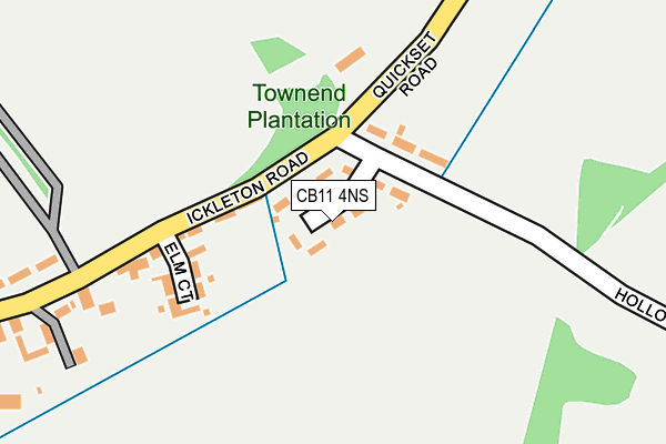 CB11 4NS map - OS OpenMap – Local (Ordnance Survey)