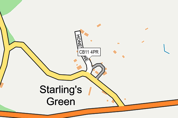 CB11 4PR map - OS OpenMap – Local (Ordnance Survey)