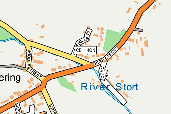 CB11 4QN map - OS OpenMap – Local (Ordnance Survey)