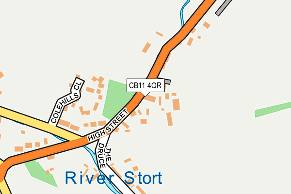 CB11 4QR map - OS OpenMap – Local (Ordnance Survey)