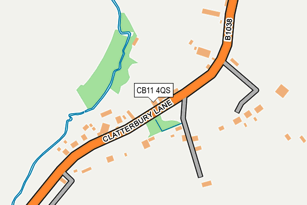 CB11 4QS map - OS OpenMap – Local (Ordnance Survey)