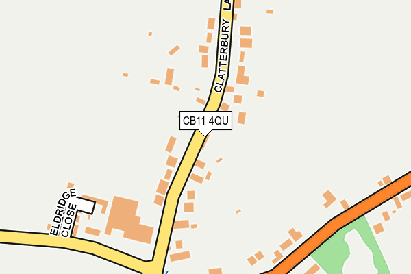 CB11 4QU map - OS OpenMap – Local (Ordnance Survey)