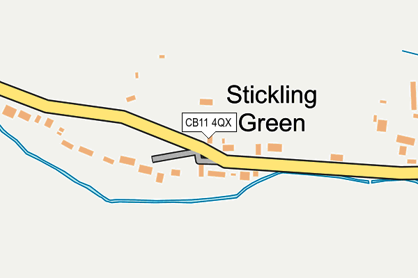 CB11 4QX map - OS OpenMap – Local (Ordnance Survey)