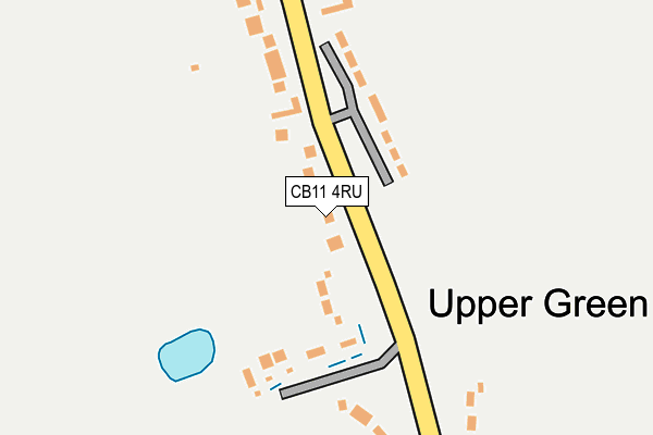 CB11 4RU map - OS OpenMap – Local (Ordnance Survey)
