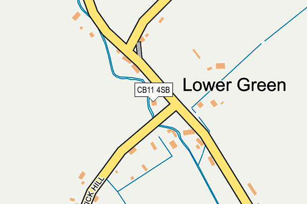 CB11 4SB map - OS OpenMap – Local (Ordnance Survey)