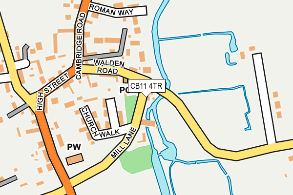 CB11 4TR map - OS OpenMap – Local (Ordnance Survey)
