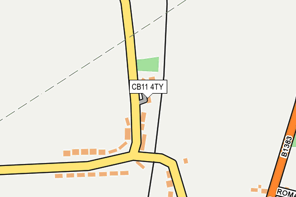 CB11 4TY map - OS OpenMap – Local (Ordnance Survey)