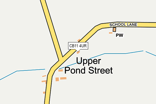 CB11 4UR map - OS OpenMap – Local (Ordnance Survey)