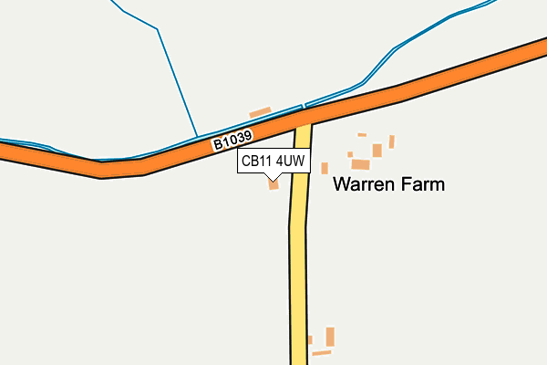 CB11 4UW map - OS OpenMap – Local (Ordnance Survey)