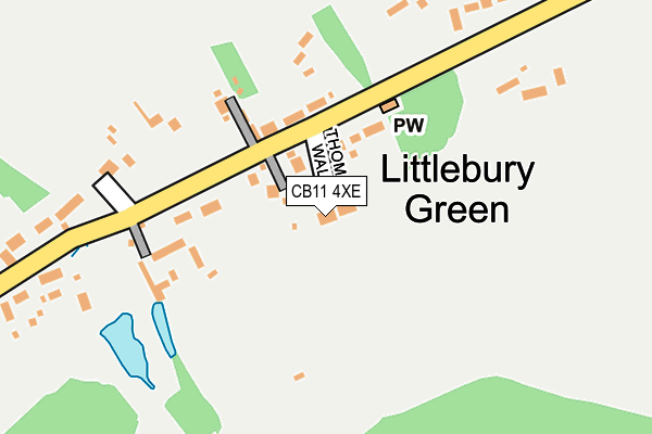 CB11 4XE map - OS OpenMap – Local (Ordnance Survey)