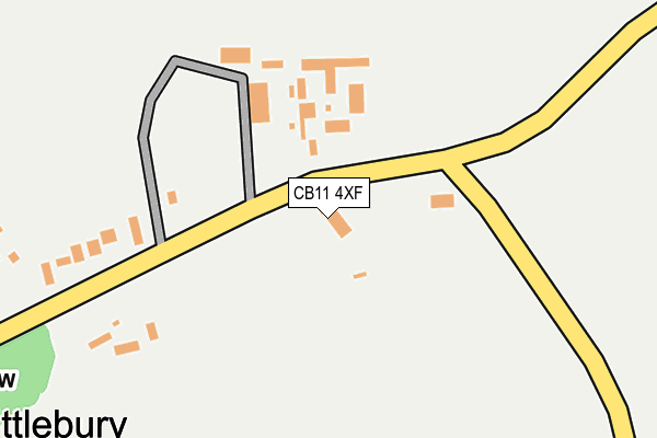 CB11 4XF map - OS OpenMap – Local (Ordnance Survey)