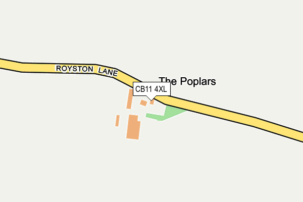 CB11 4XL map - OS OpenMap – Local (Ordnance Survey)