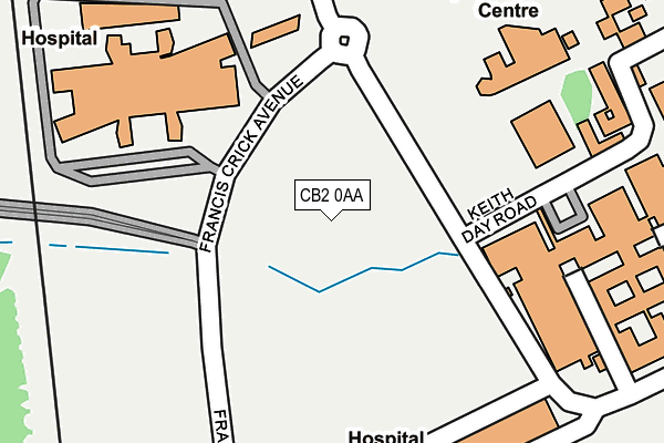 CB2 0AA map - OS OpenMap – Local (Ordnance Survey)