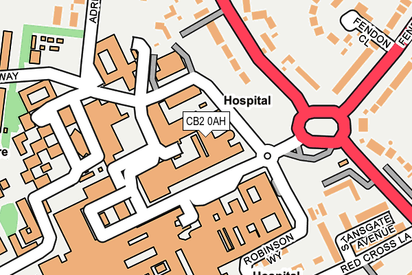 CB2 0AH map - OS OpenMap – Local (Ordnance Survey)