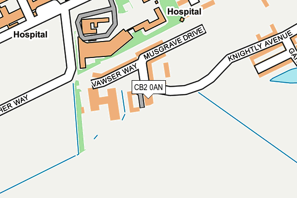 CB2 0AN map - OS OpenMap – Local (Ordnance Survey)