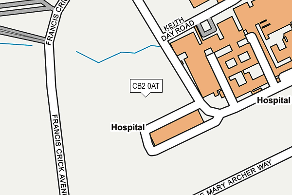 CB2 0AT map - OS OpenMap – Local (Ordnance Survey)