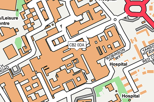 CB2 0DA map - OS OpenMap – Local (Ordnance Survey)