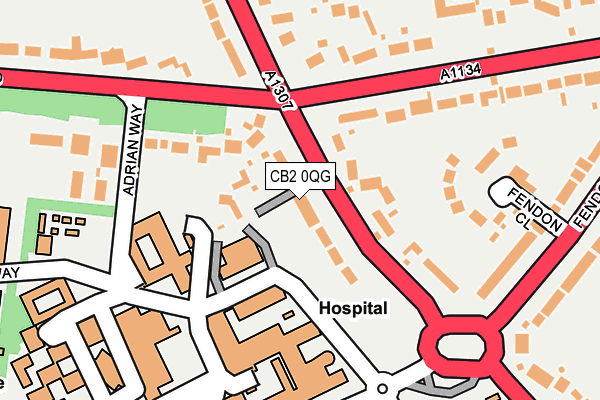 CB2 0QG map - OS OpenMap – Local (Ordnance Survey)