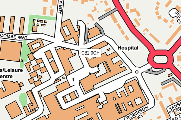 CB2 0QH map - OS OpenMap – Local (Ordnance Survey)