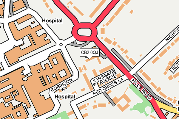 CB2 0QJ map - OS OpenMap – Local (Ordnance Survey)