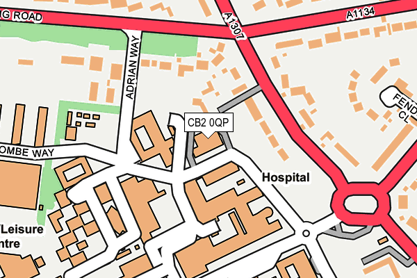 CB2 0QP map - OS OpenMap – Local (Ordnance Survey)