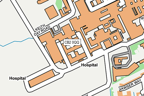 CB2 0QQ map - OS OpenMap – Local (Ordnance Survey)