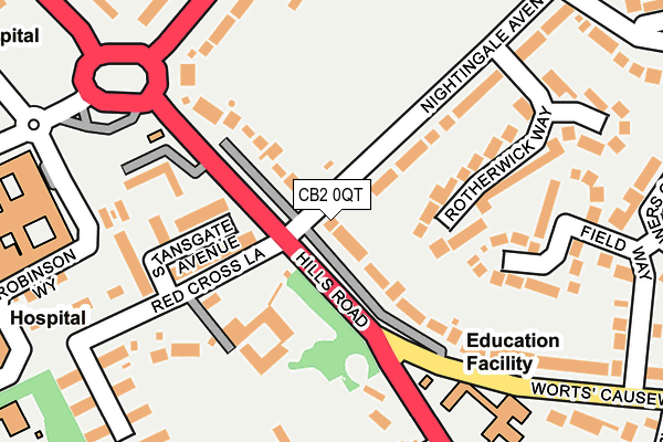 CB2 0QT map - OS OpenMap – Local (Ordnance Survey)