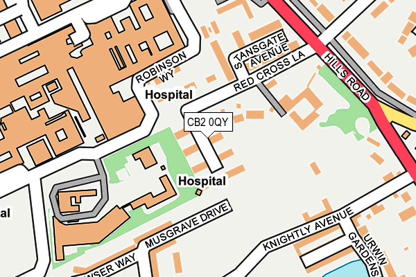 CB2 0QY map - OS OpenMap – Local (Ordnance Survey)